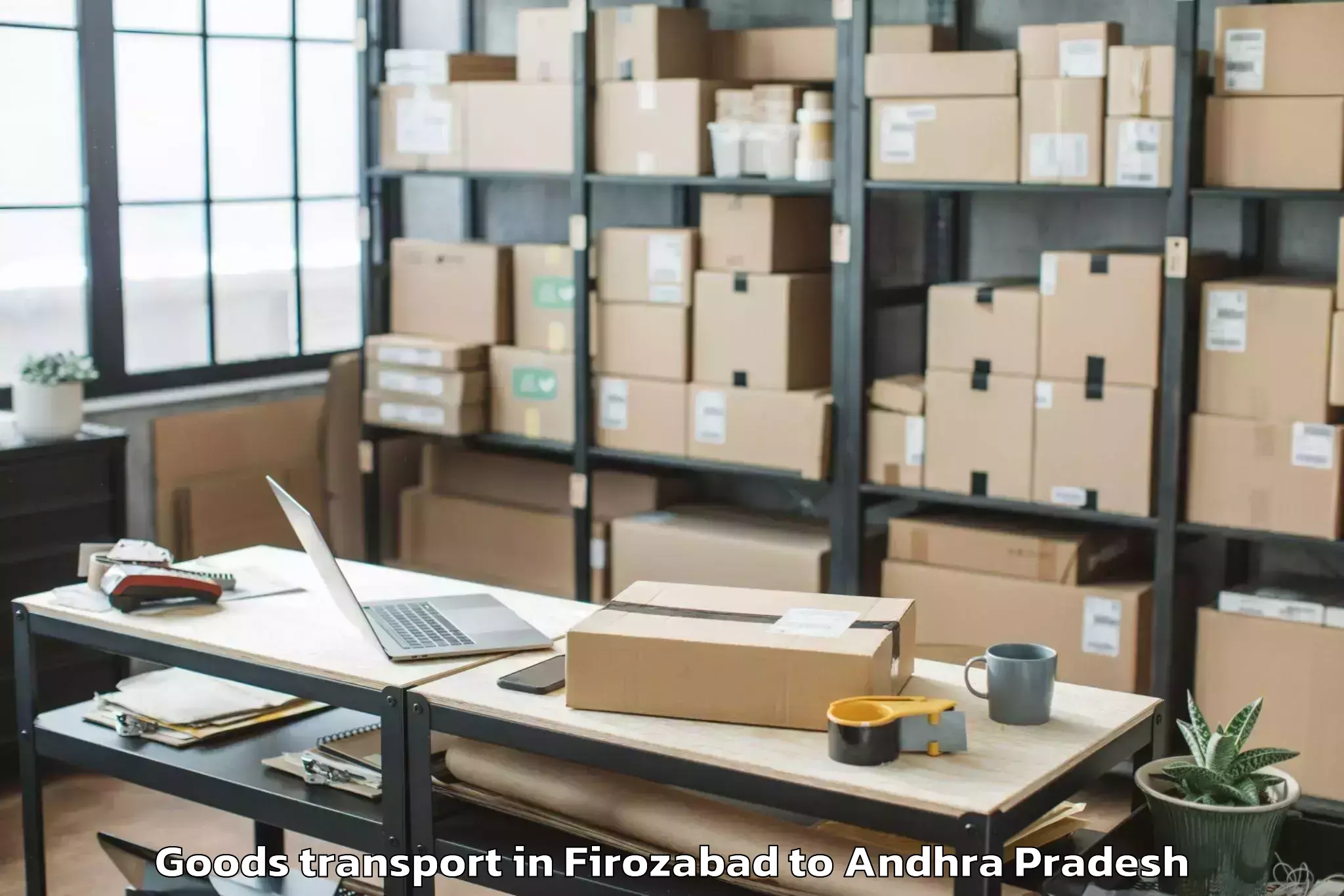 Book Firozabad to Korukonda Goods Transport Online